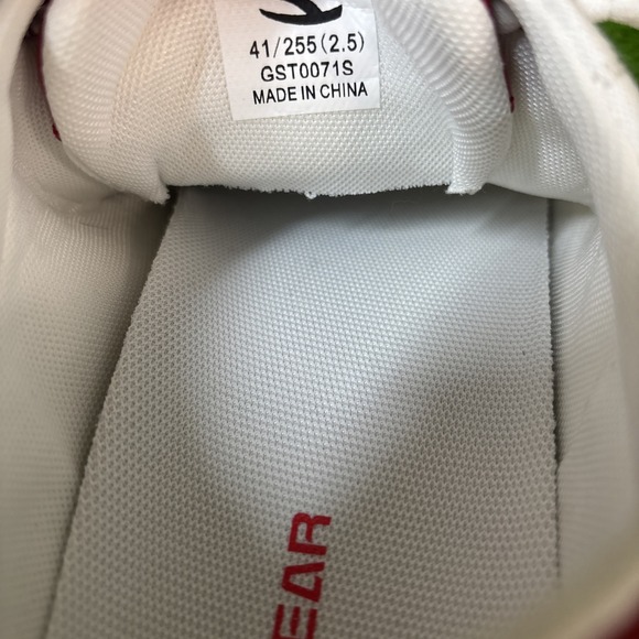 Hobibear Men's White and Red Athletic Sneakers - Picture 6 of 6